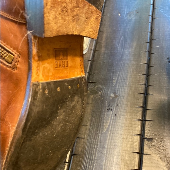 Frye Brown Over the Knee Boots Timeless Leather Design - Picture 5 of 13